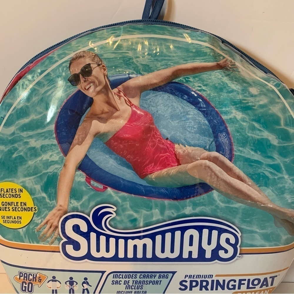 ❌FINAL PRICE❌NIP. SWIMWAYS Blue Spring Float Papasan - Picture 3 of 5